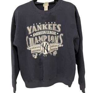 Vintage Y2K New York Yankees 3 Time American League Champions Crewneck Adult L